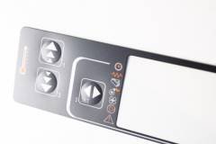 Frontalino serigrafato con tasti